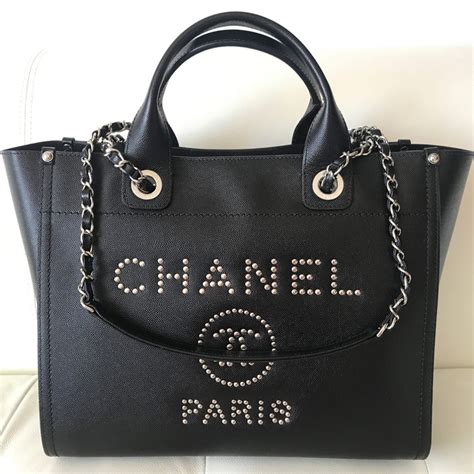 Chanel Deauville Tote Handbag 